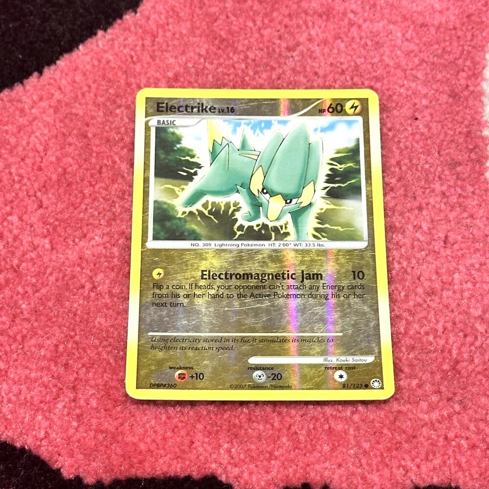 Electrike #81 – Pokémon Mysterious Treasures – As Pictured